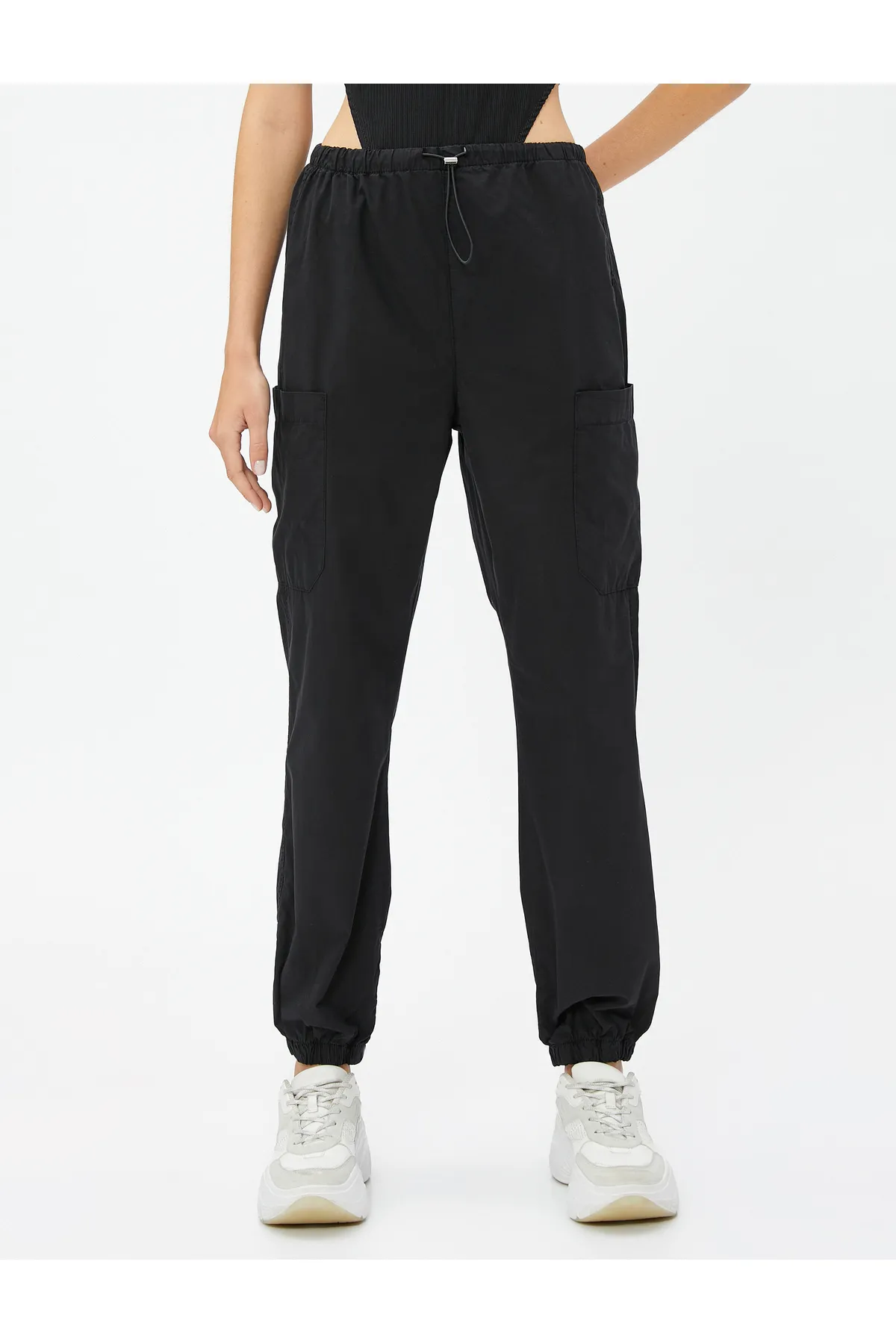 Koton  Cargohose mit Taschendetail, Stopper und elastischem Bund