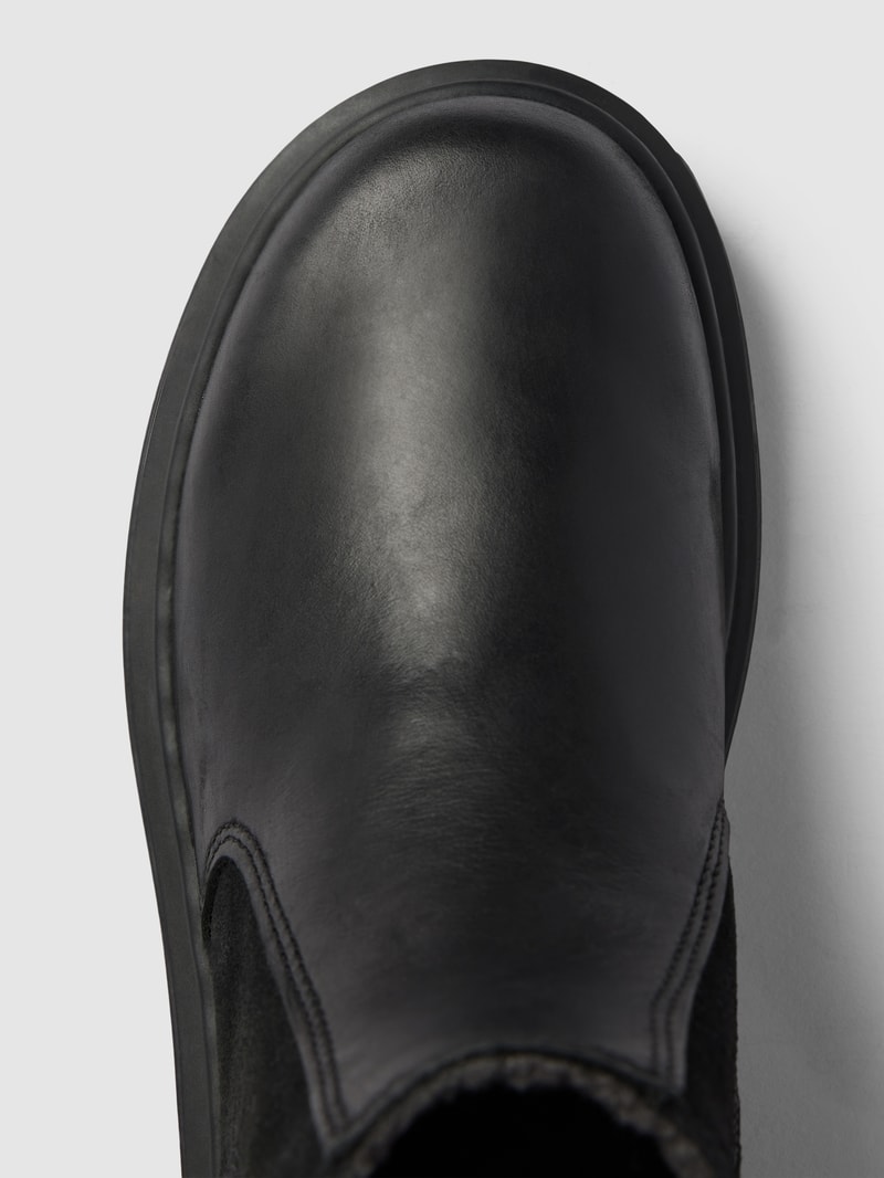 Chelsea Boots mit Label-Details in schwarz