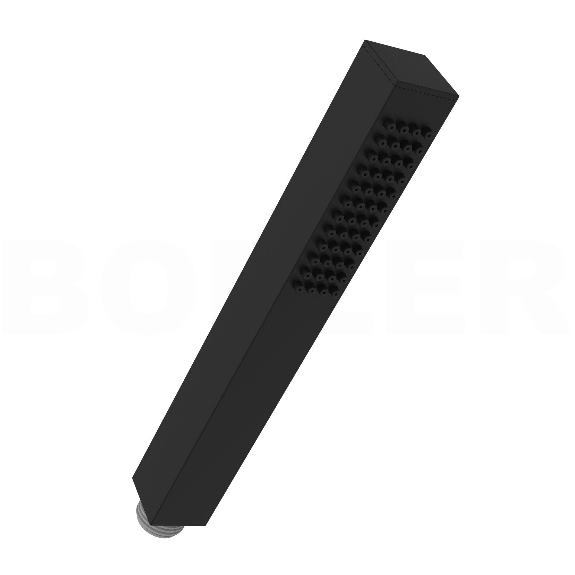 hansgrohe Duscharmatur Vernis Shape (Duschsystem, Inkl. BOFLER Brauseset, 20x20cm Regendusche, Wandarm, OHNE IBOX) Schwarz Matt