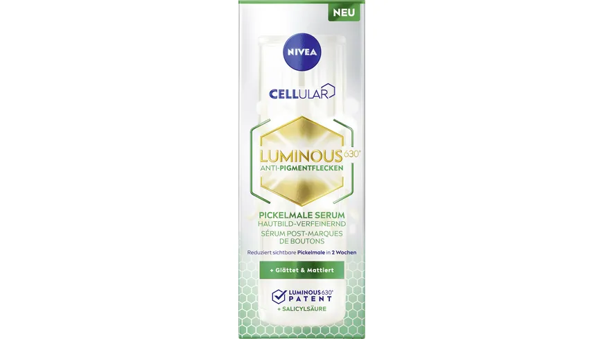 NIVEA Cellular Luminous630 Anti-Pigmentflecken Pickelmale Serum 30 ml