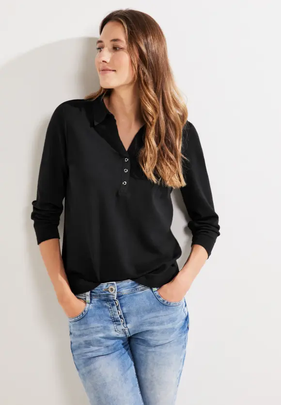 CECIL Shirt mit Polokragen