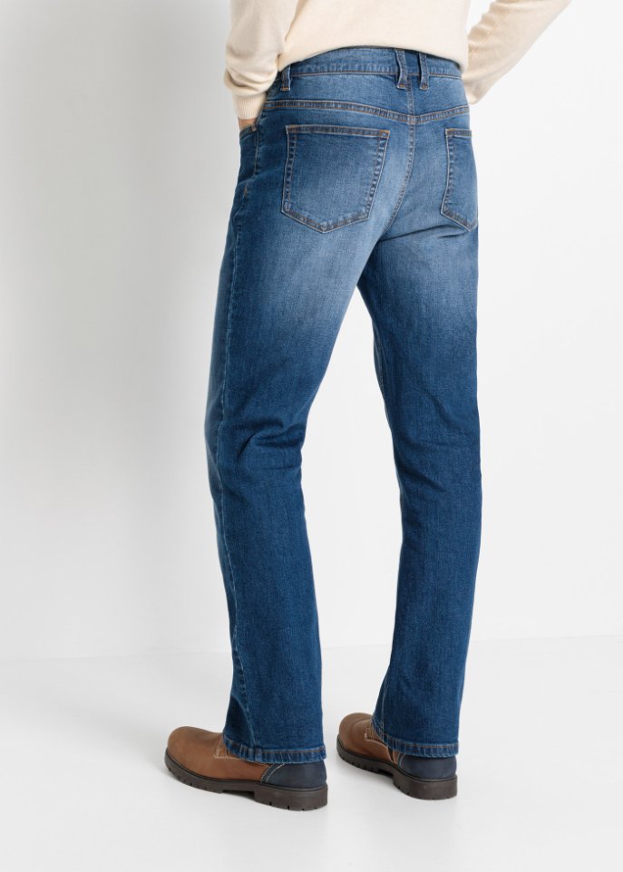 Regular Fit Stretch-Jeans mit Bio-Baumwolle