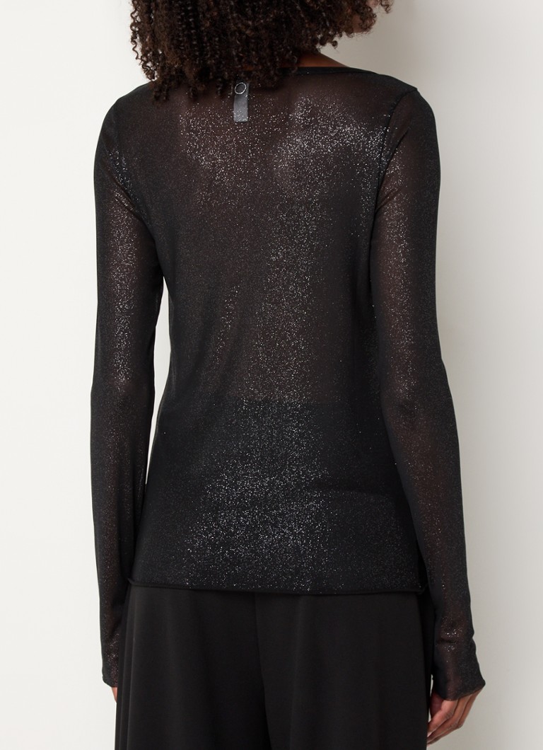 Top semitransparent din plasă cu lurex 10DAYS