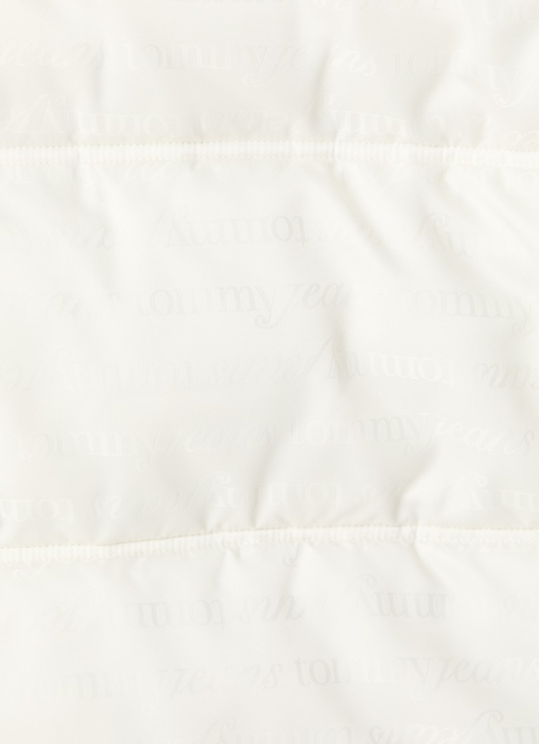 Tommy Hilfiger -toppatakki, jossa logopainatus ja huppu