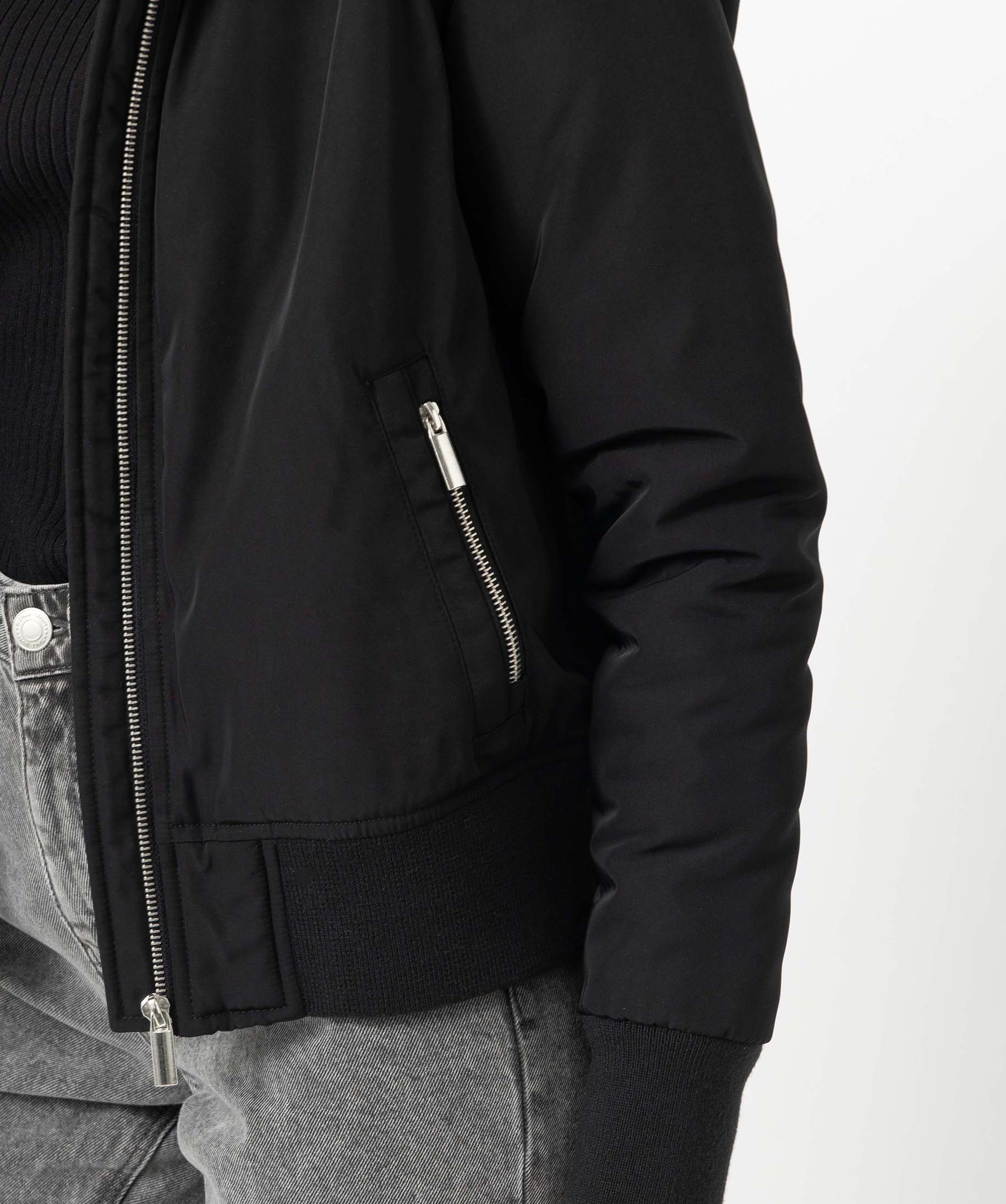 Blouson femme à capuche avec doublure chaude noir | GEMO