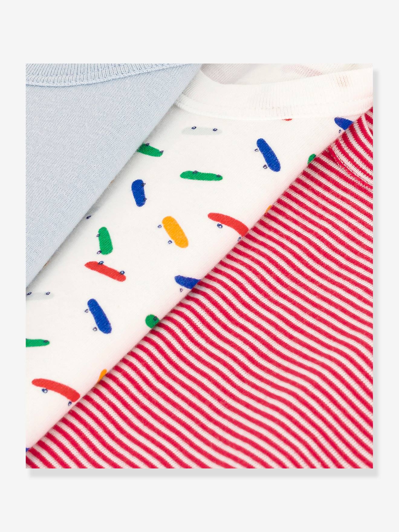 Petit Bateau 3er-Pack Jungen Unterhemden PETIT BATEAU - grün