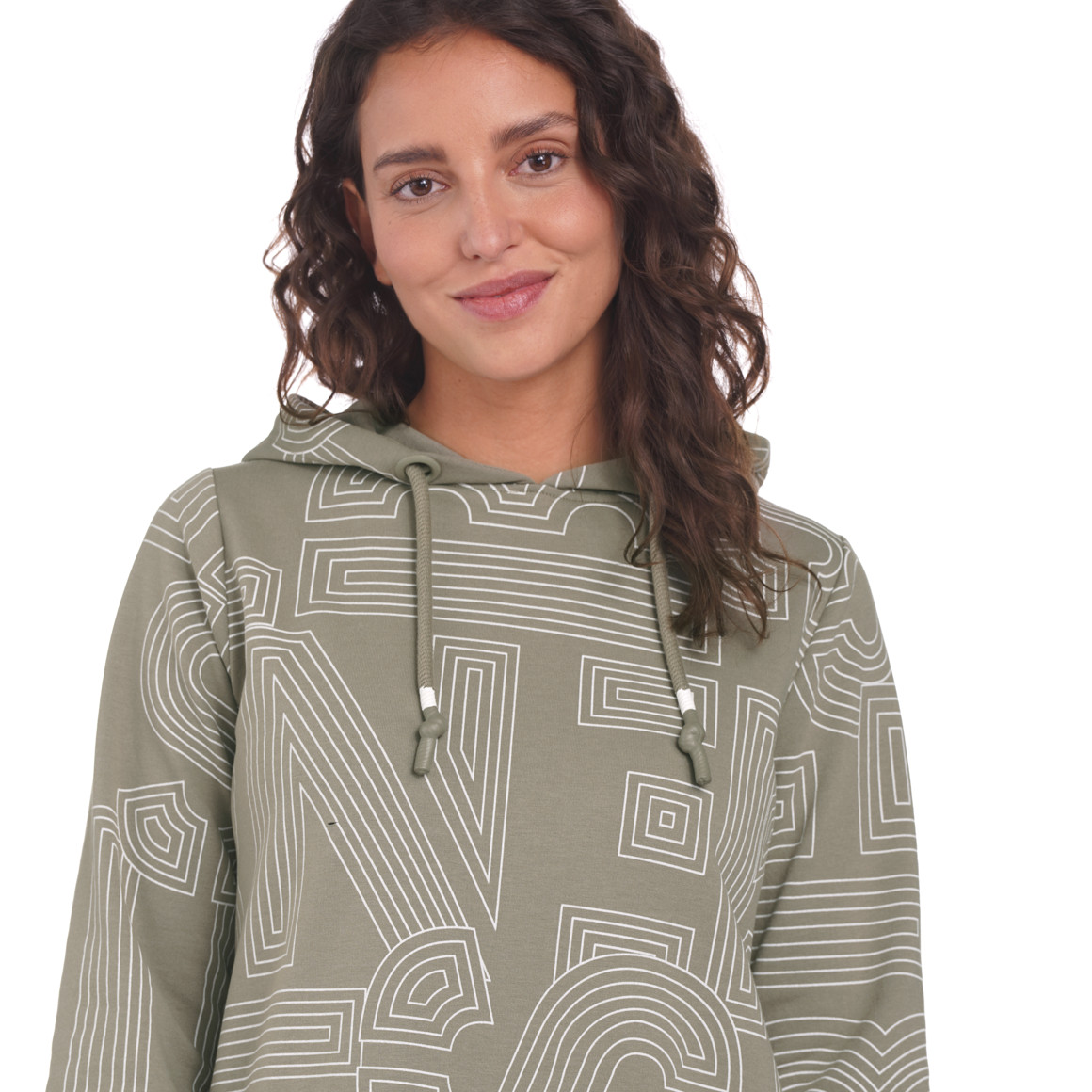Damen Sweatkleid mit Kapuze