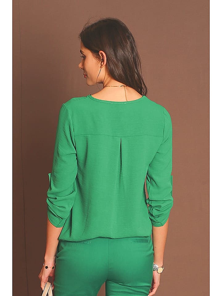 ASSUILI Bluse in Grün günstig kaufen 42