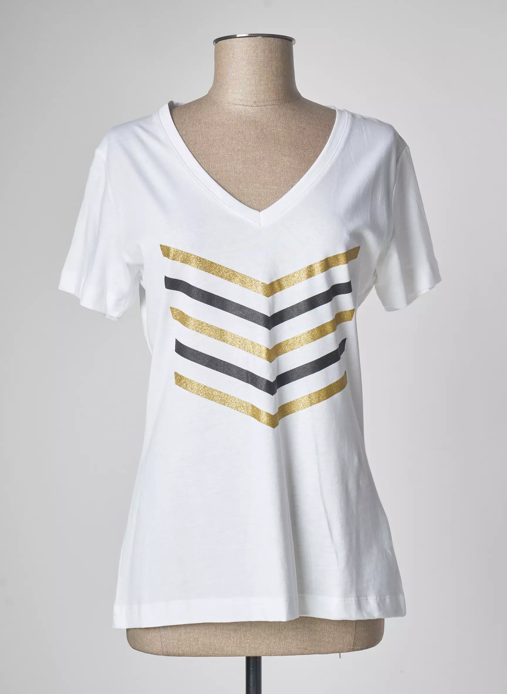 Hbt Tshirts Femme couleur beige
