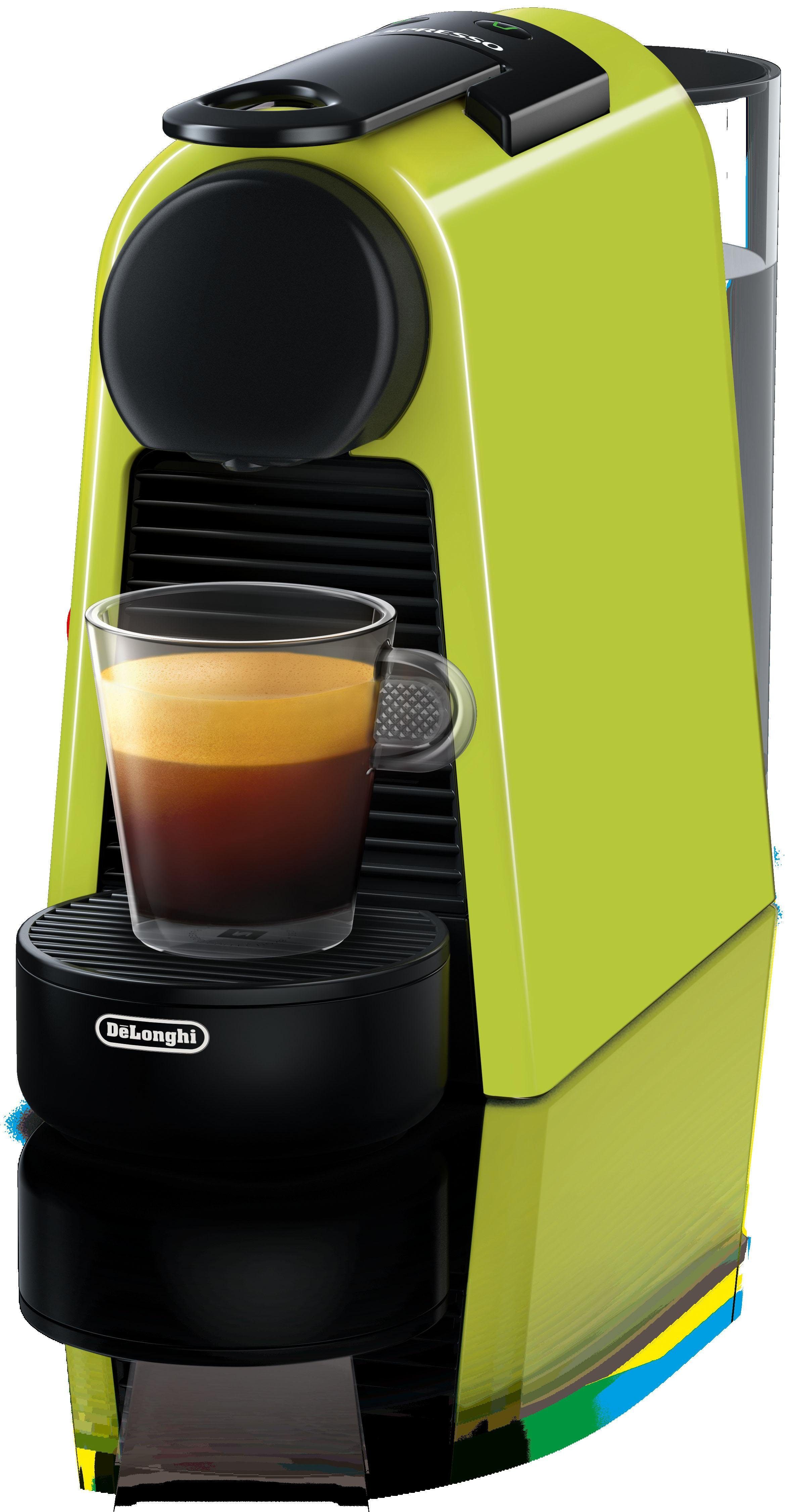 Nespresso Kapselmaschine Essenza Mini EN85.L von DeLonghi, Lime Green, inkl. Willkommenspaket mit 7 Kapseln