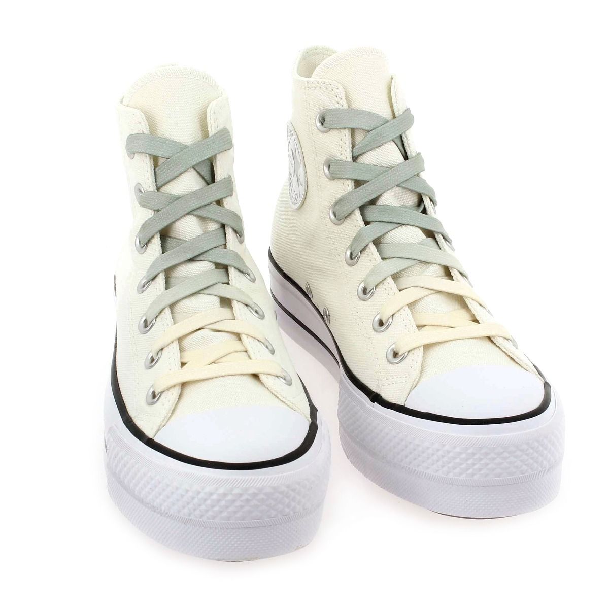 Converse  CHUCK TAYLOR ALL STAR LIFT OMBRÉ LACED P - Écru Kaki