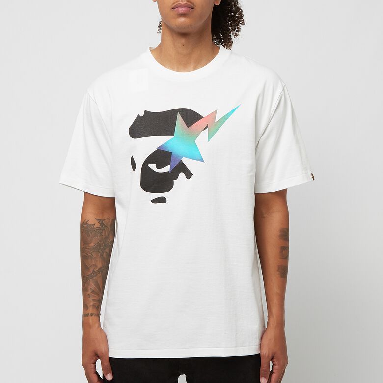 A Bathing Ape Gradation Ape Face Sta Tee M white