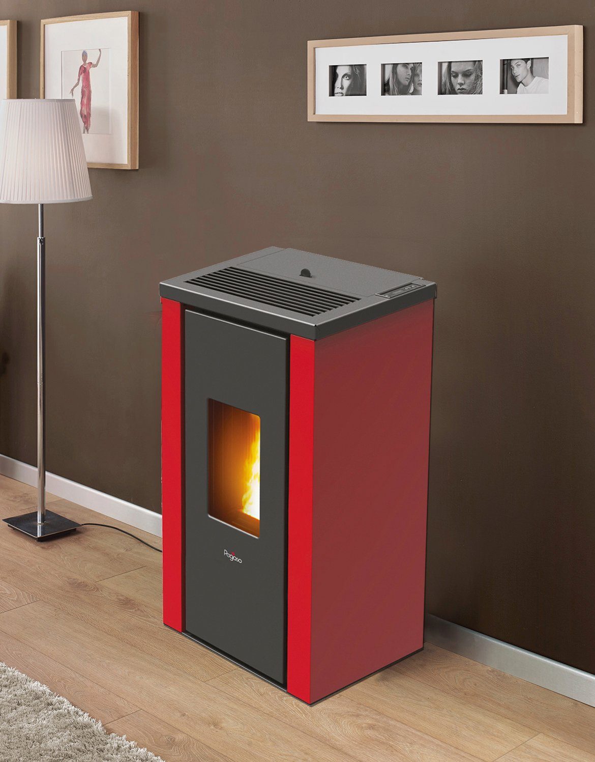 Pegaso Pelletofen VERA, 7 kW, Zeitbrand, Stahl