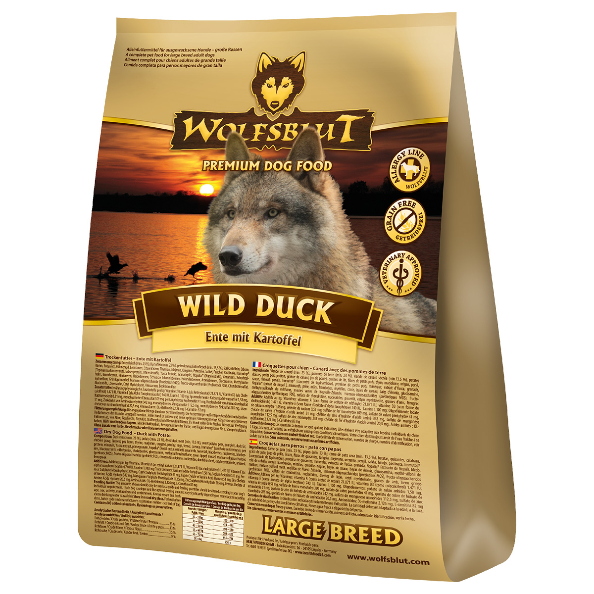 Wolfsblut Wild Duck Large Breed günstig kaufen bei ZooRoyal