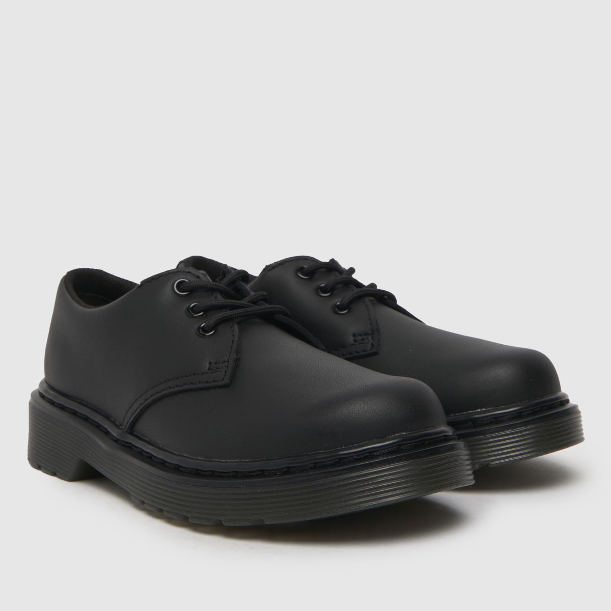 Černé dětské boty Dr. Martens 1461 mono