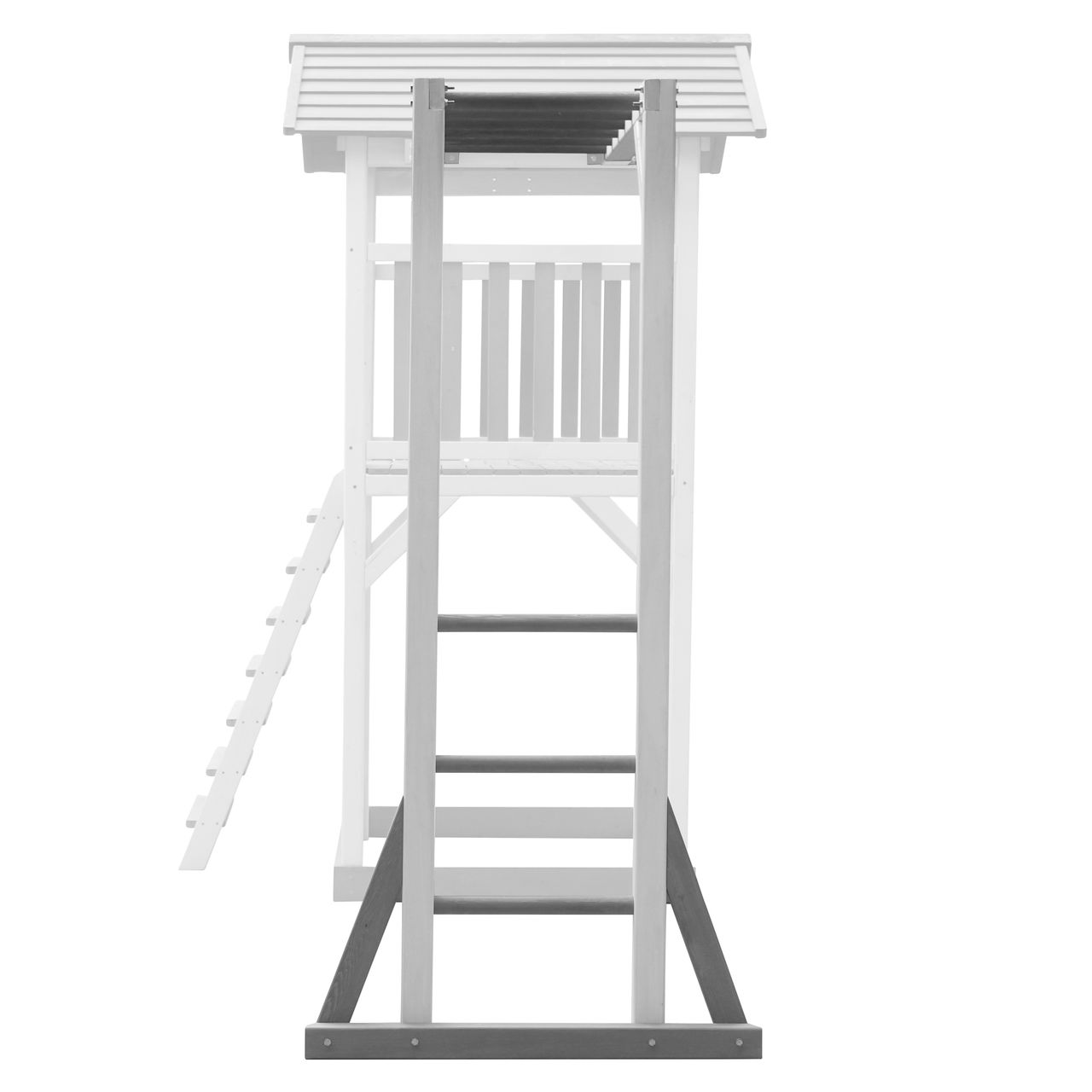 AXI Beach Tower Klettergerüst Grau/weiß