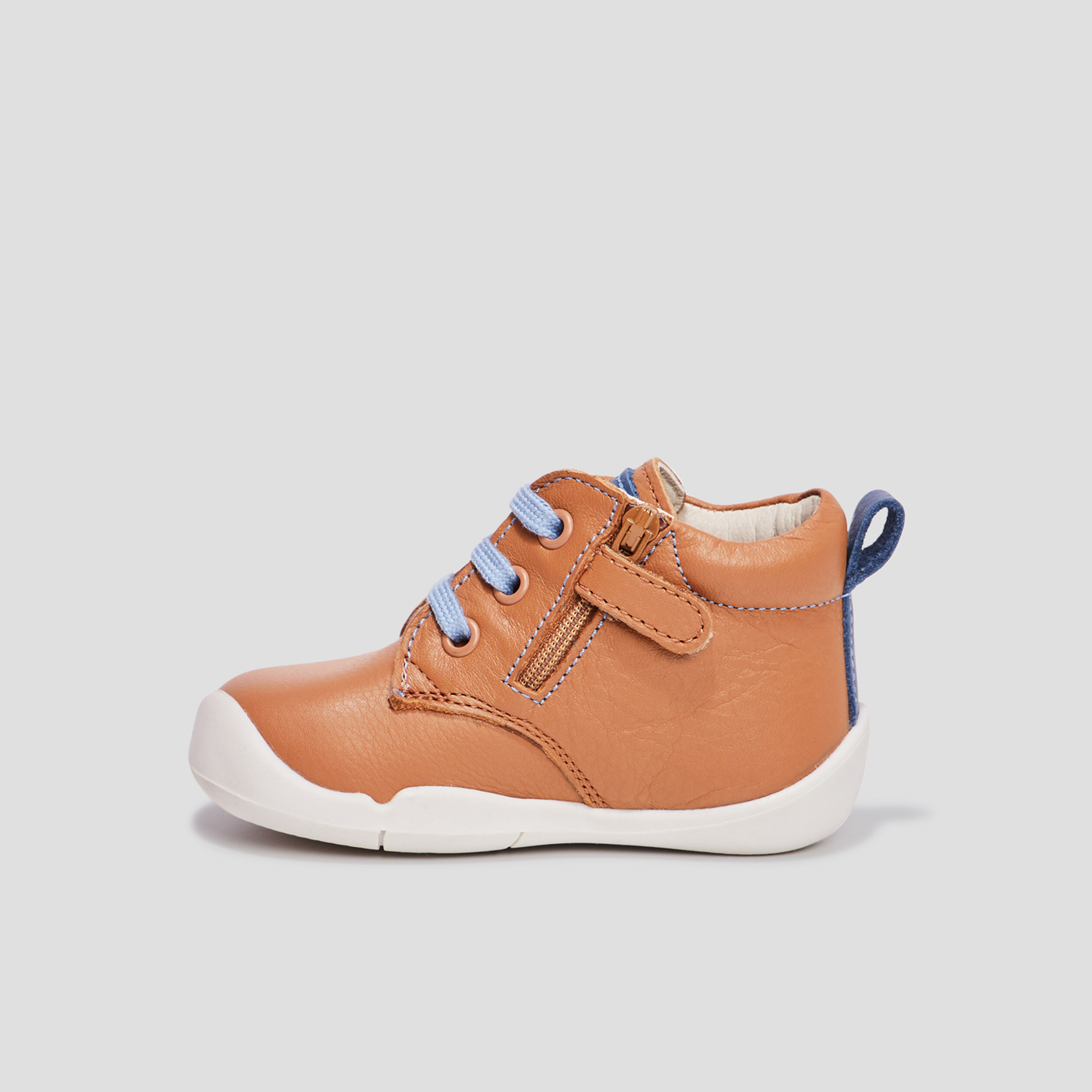 Bottillons en cuir Wazzap camel bébé garçon | La Halle