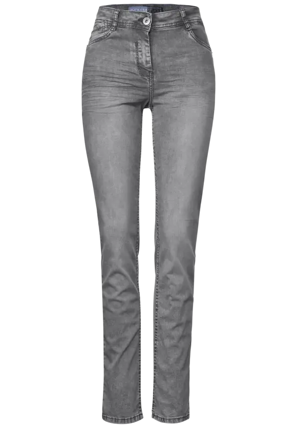 CECIL Graue Slim Fit Jeans