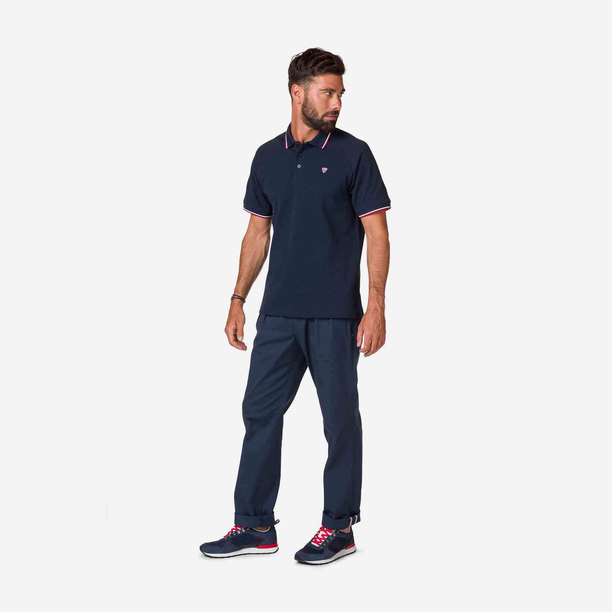 Polo logo à manches raglan homme