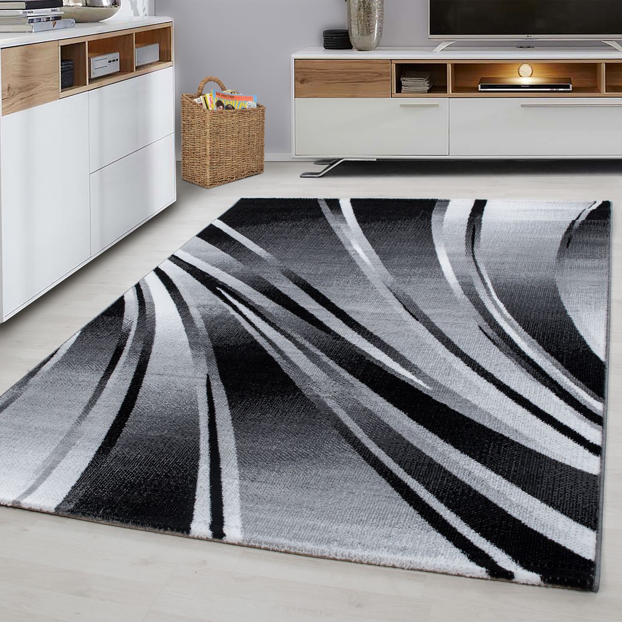 Ayyildiz Teppich, PARMA 9210, BLACK, 80 x 150 cm