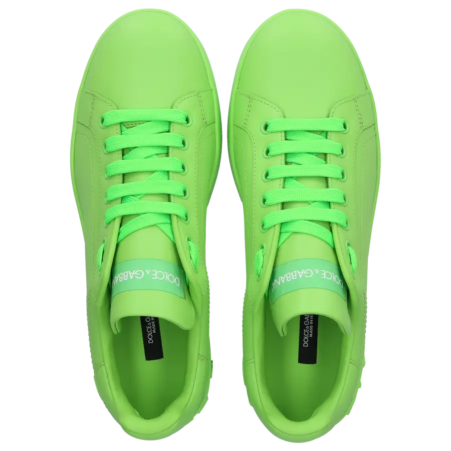 Dolce & Gabbana - Sneaker low PORTOFINO Nappaleder - grün