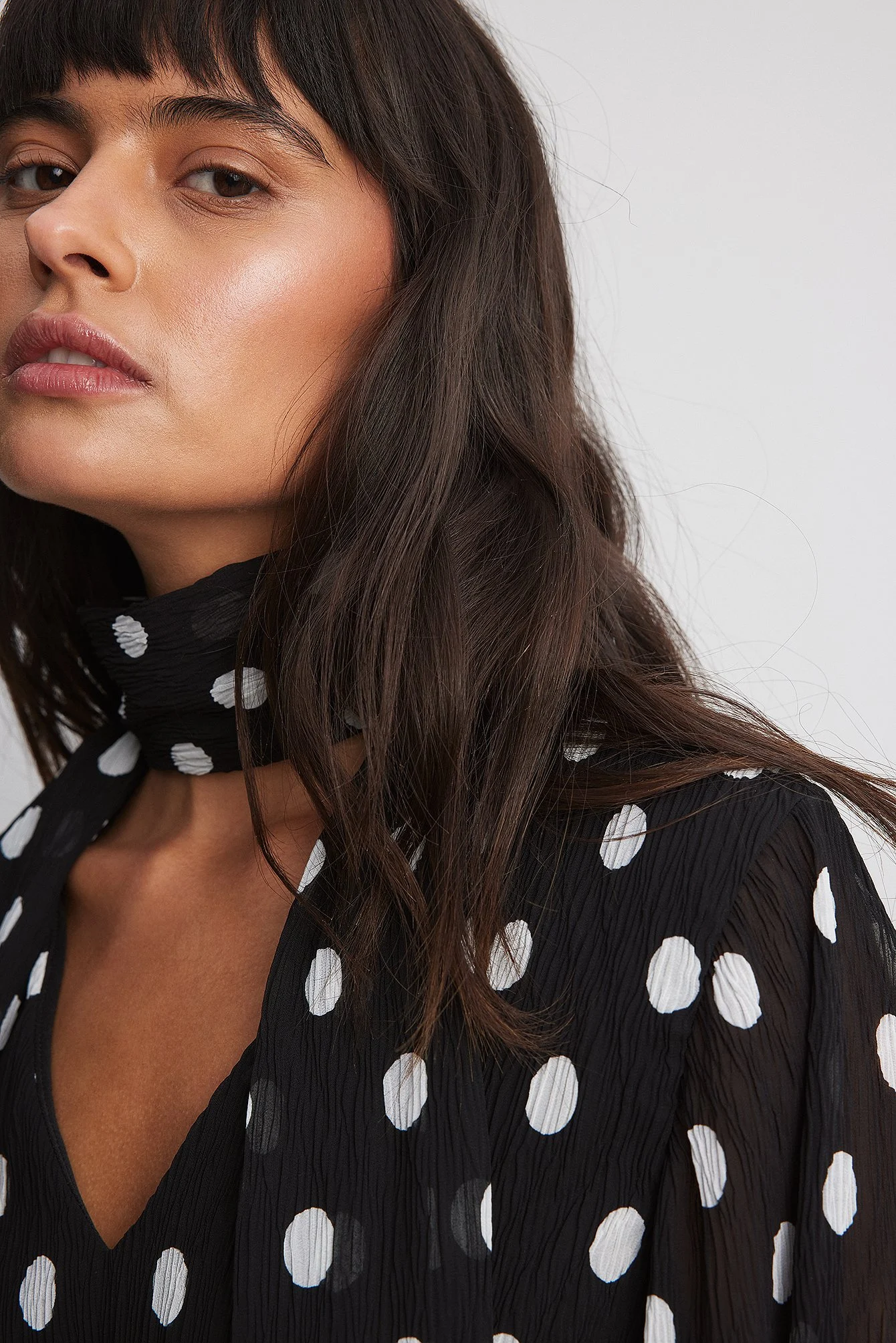 Chiffonbluse mit Schaldetail