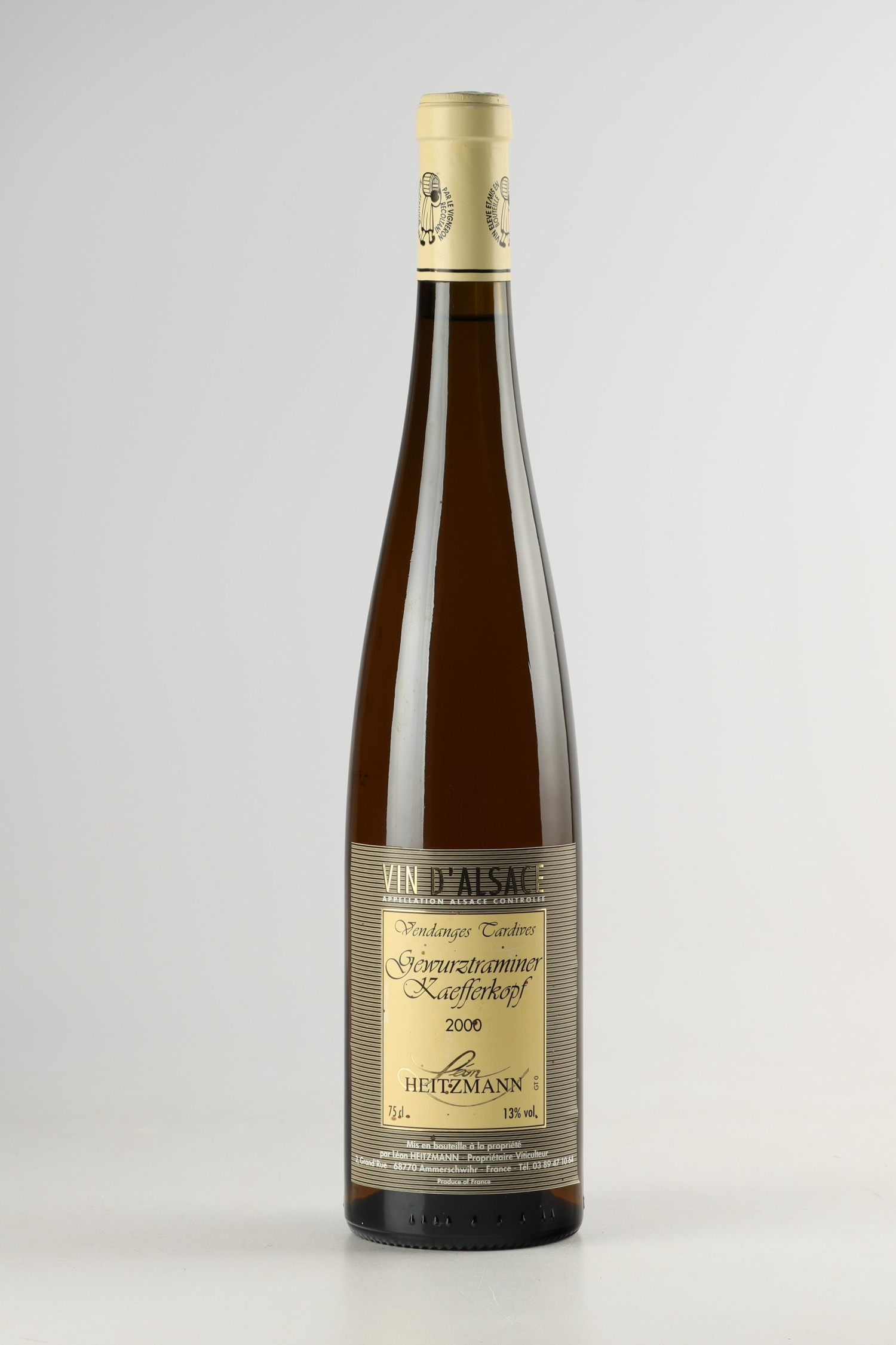 Leon Heitzmann Kaefferkopf Vendanges Tardives 2000, Gewurztraminer