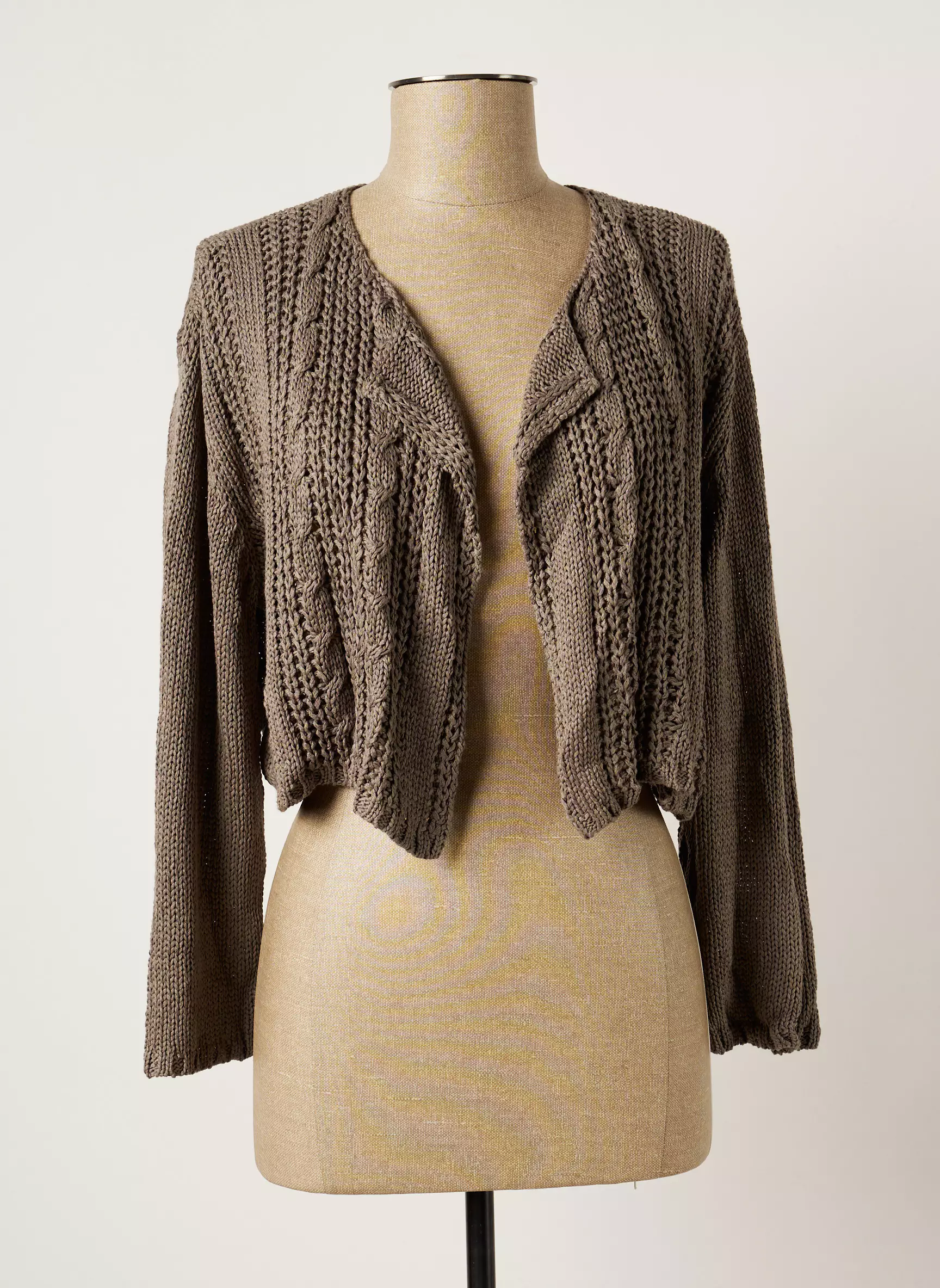 Poles Cardigans Femme couleur gris