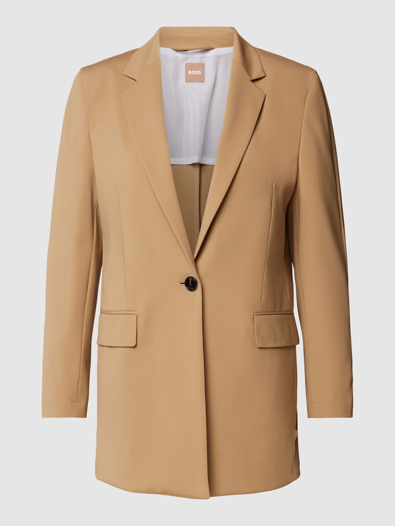 Blazer mit Pattentaschen Modell 'Jexotta' in beige