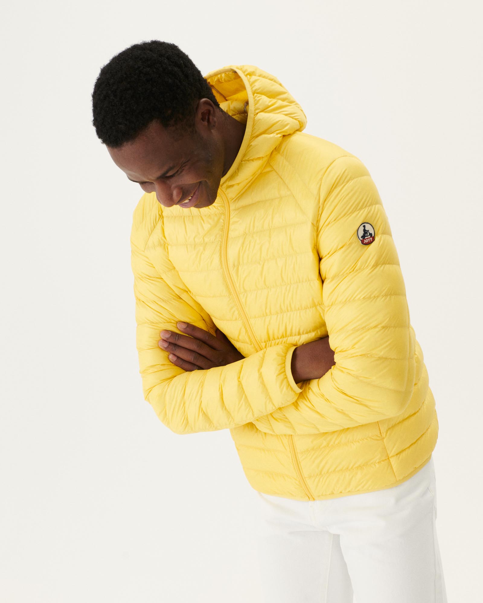 Doudoune légère à capuche Jaune clair Nico
