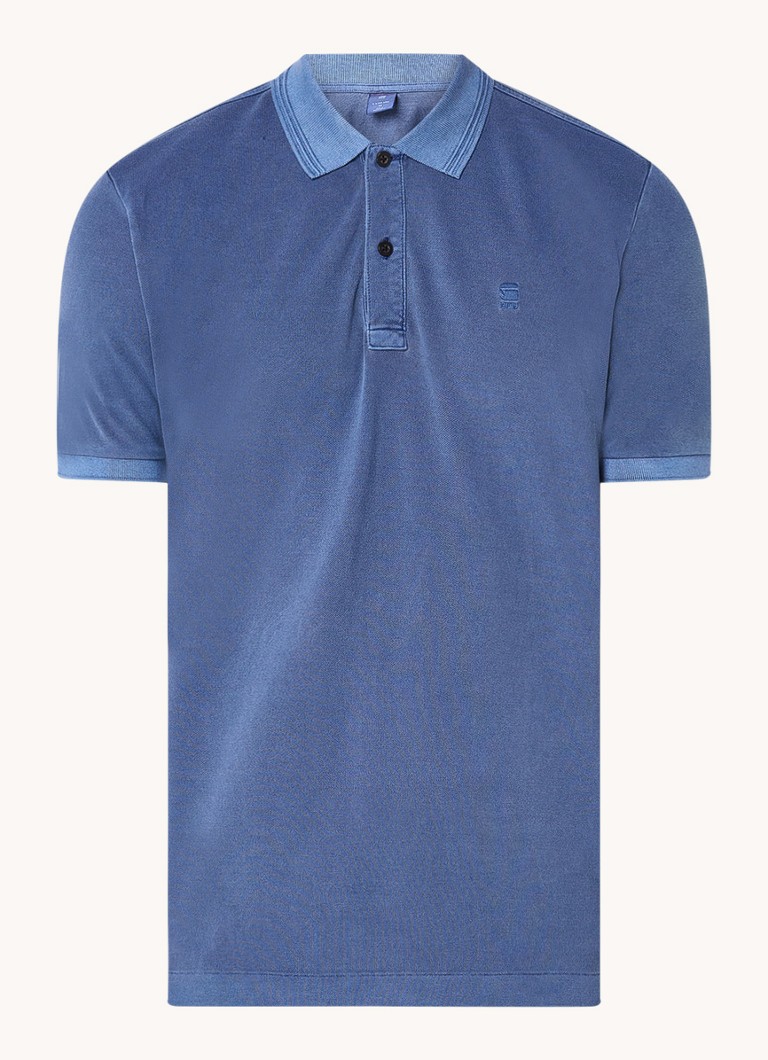 G-Star RAW Dunda regular fit polo made of organic piqué cotton with logo embroidery