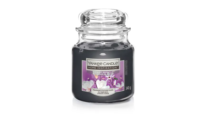 Yankee Candle Home Inspiration Mittlere Kerze im Glas Midnight Magnolia