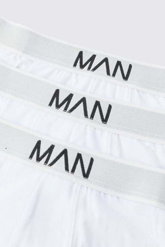 3er-Pack Boxershorts mit Man-Logo