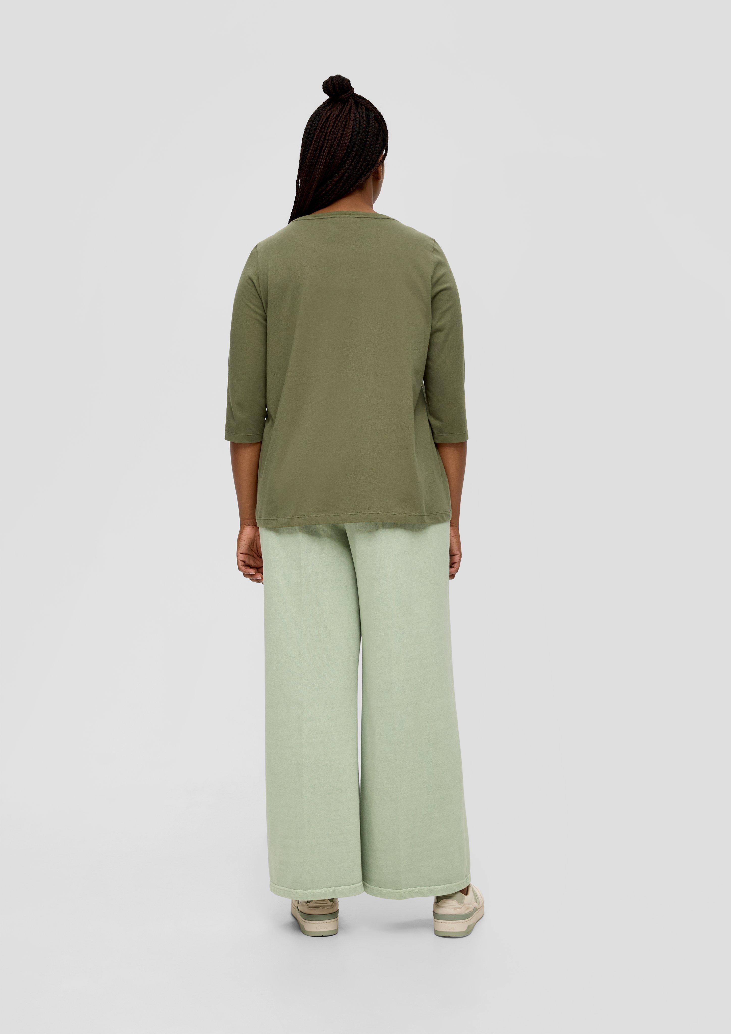 Longsleeve mit Flockprint-Detail  2135938-78D7