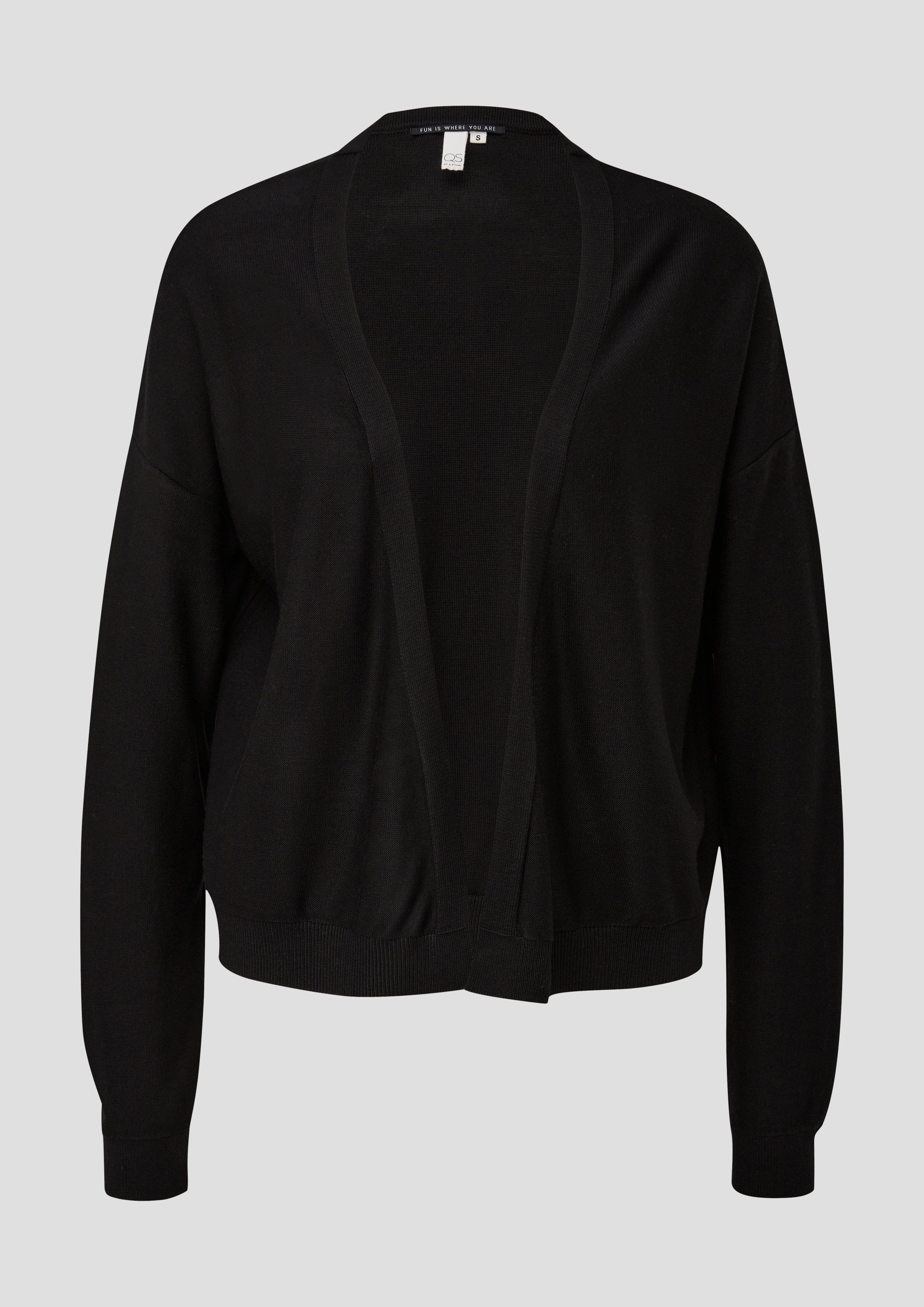 Strickjacke mit Rippblende  2138115-9999