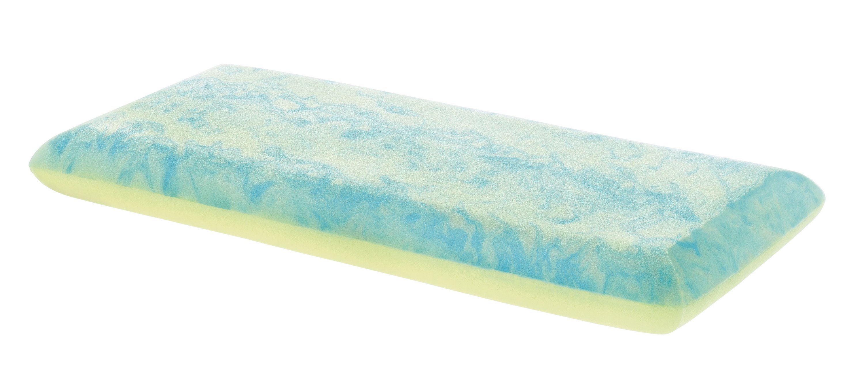 Nackenstützkissen Orthopädisches Kissen mit zwei unterschiedlich festen Liegeseiten, XDREAM, Füllung: Viscoschaum und Gel-Active Softschaum, Seitenschläfer, Rückenschläfer, Bauchschläfer, Ergonomisch geformt, entlastet Kopf-, Nacken- & Schulterbereic