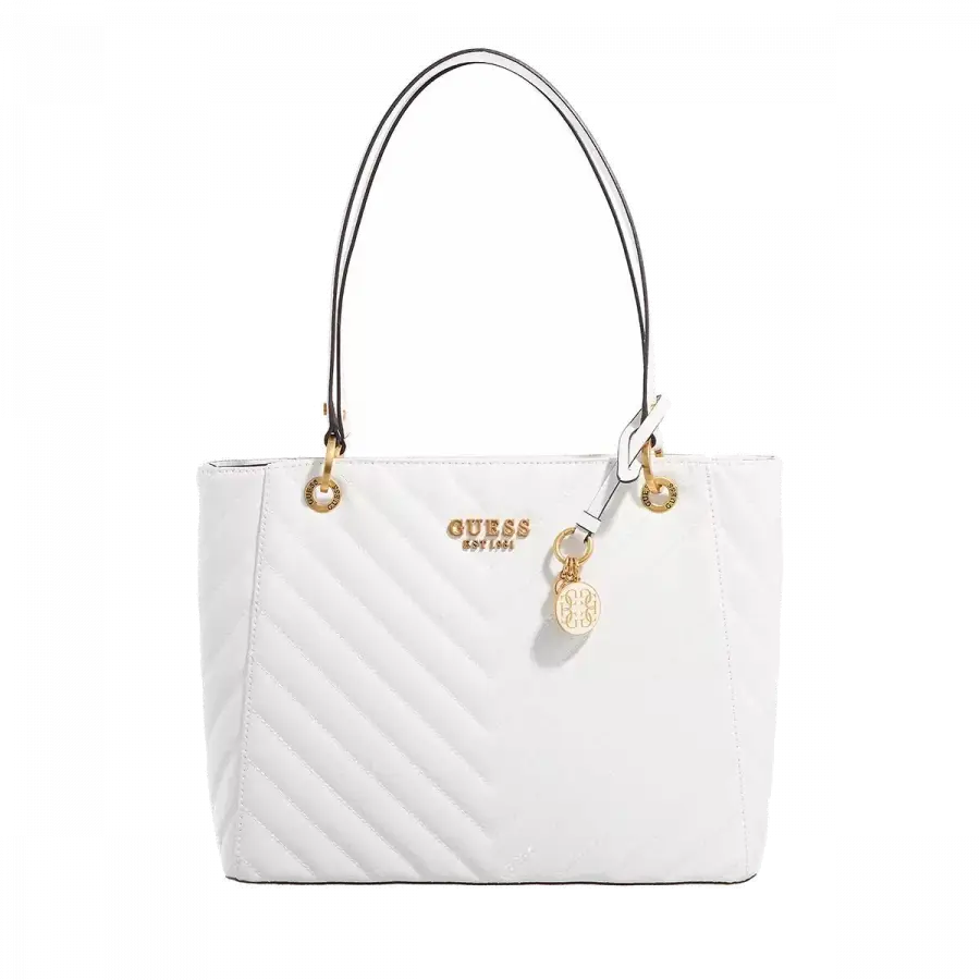 Guess - Guess Handle Bags Kunstleder White - weiß