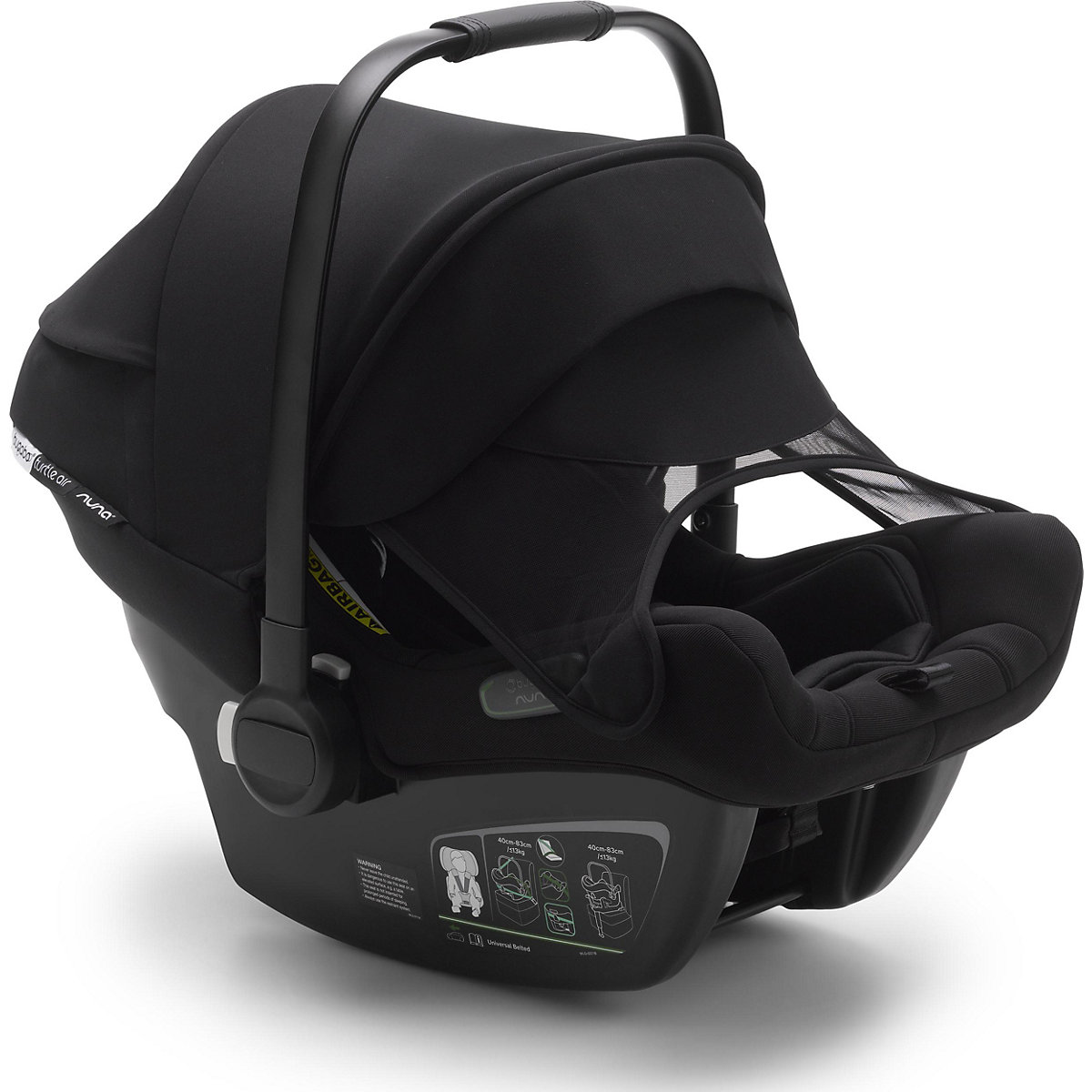 Babyschale Turtle Air by Nuna , schwarz