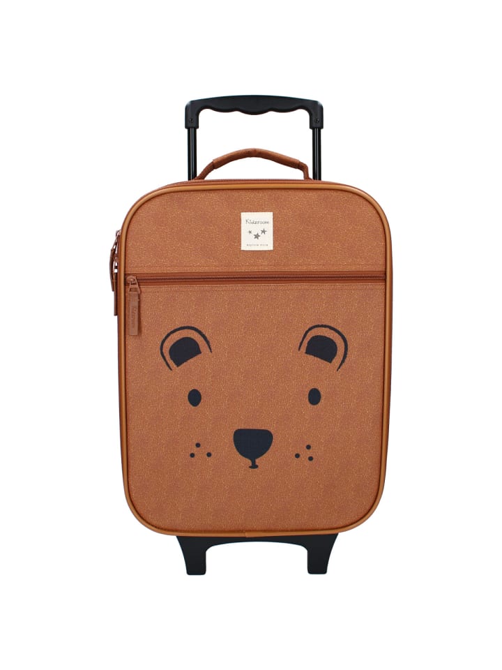 COFI 1453 Kidzroom Trolley Koffer Bärendesign für Kinder für Urlaub & Freizeit in Braun günstig kaufen 42