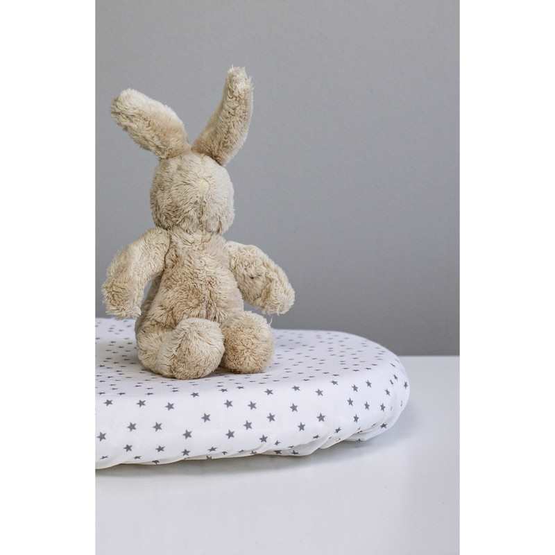 Drap housse Coton Bio motifs Etoiles - Berceau/landau