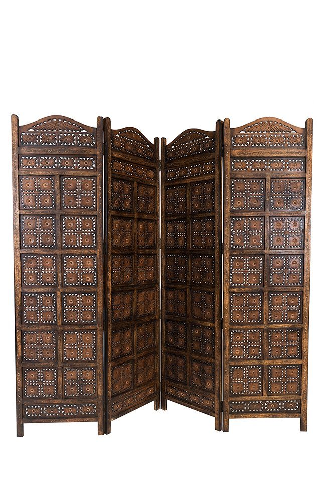 Marrakesch Orient & Mediterran Interior Paravent Orientalischer Paravent Kamala 180cm, Raumteiler, Sichtschutz, Handarbeit