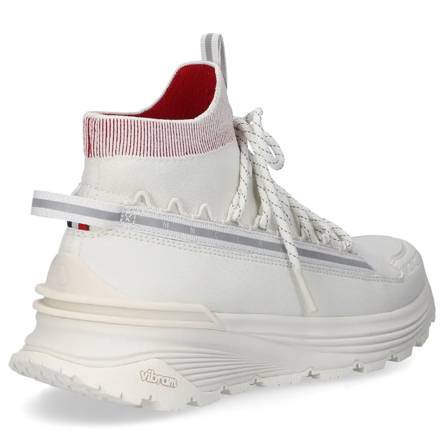 Moncler - Sneaker high LIGHT RUNNER Materialmix - weiß