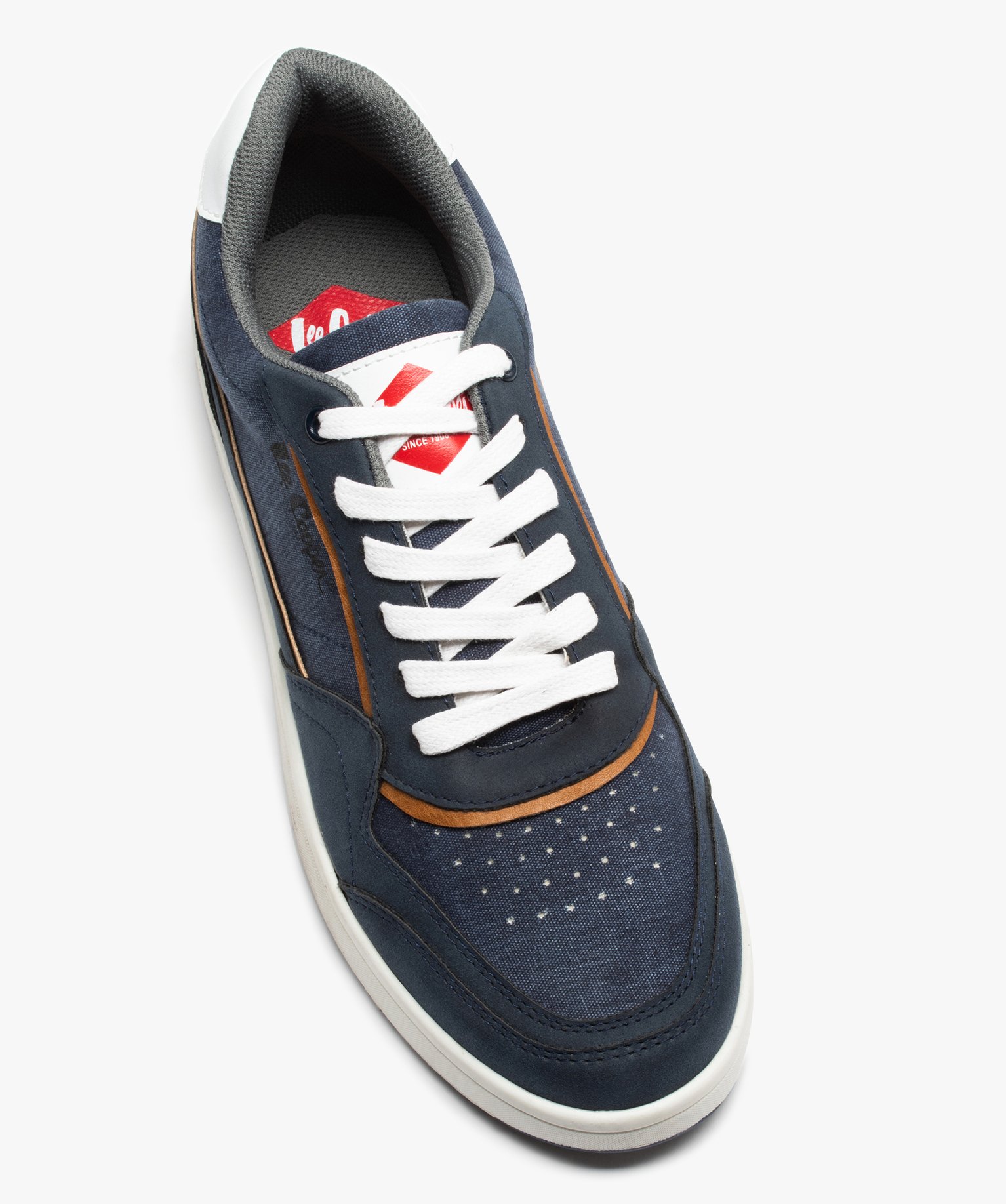 Baskets homme casual en toile - Lee Cooper marine | GEMO