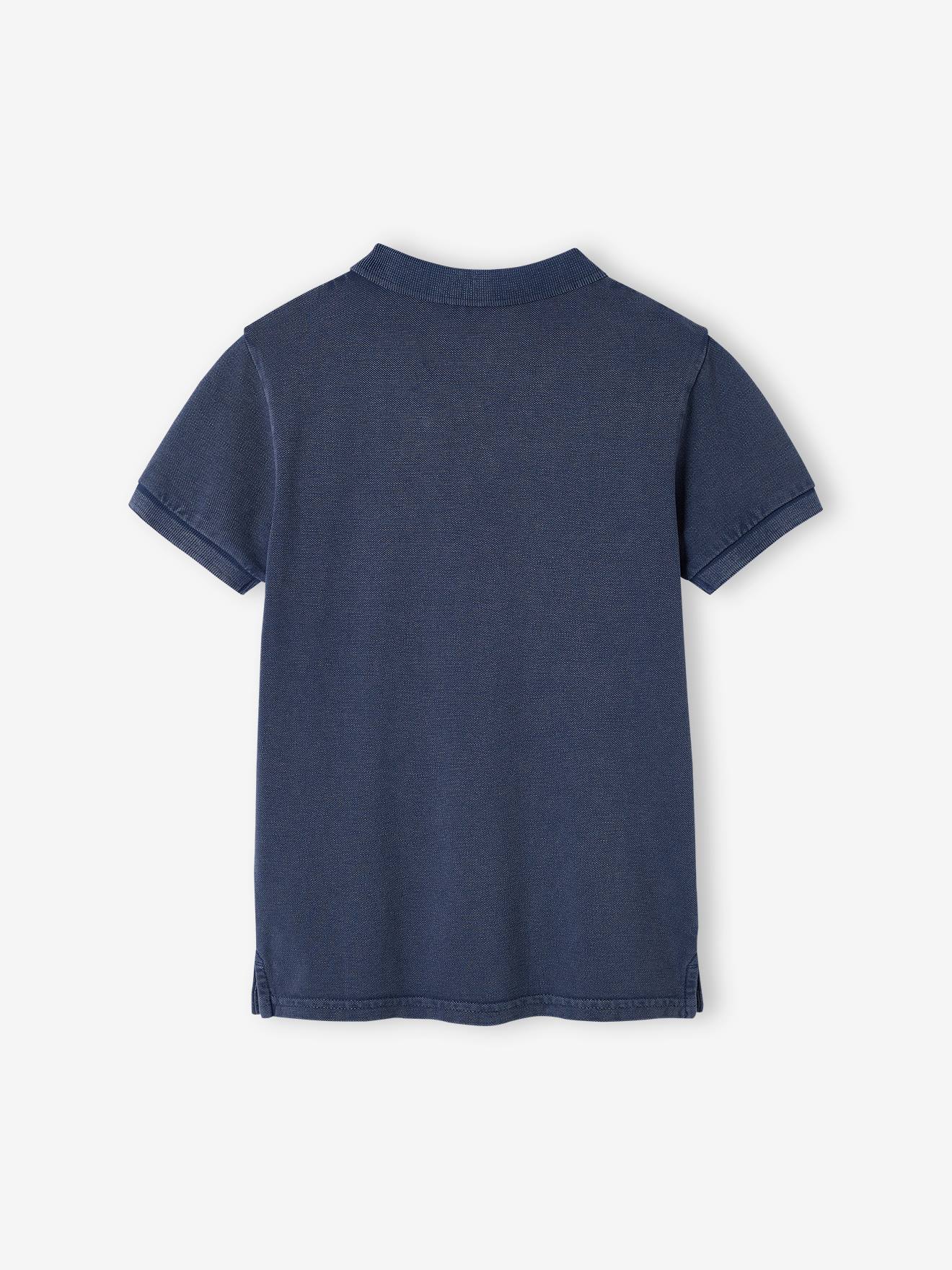 Vertbaudet Jungen Poloshirt mit Stickerei - dunkelblau