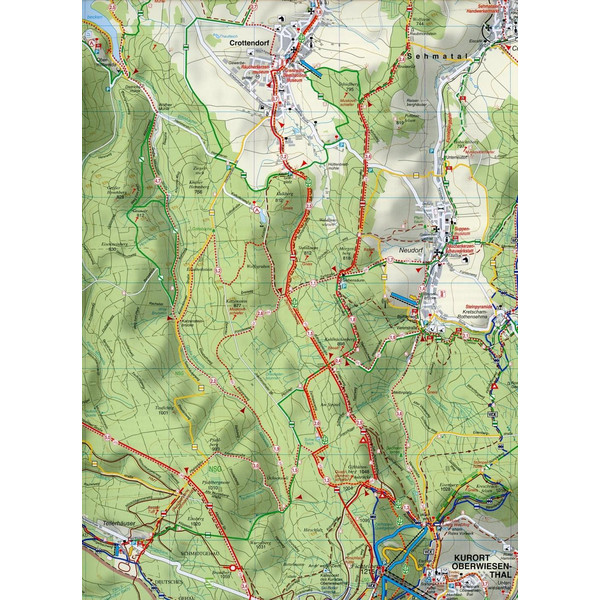 Fichtelberg, Keilberg und Umgebung 1 : 35 000 - Wanderkarte