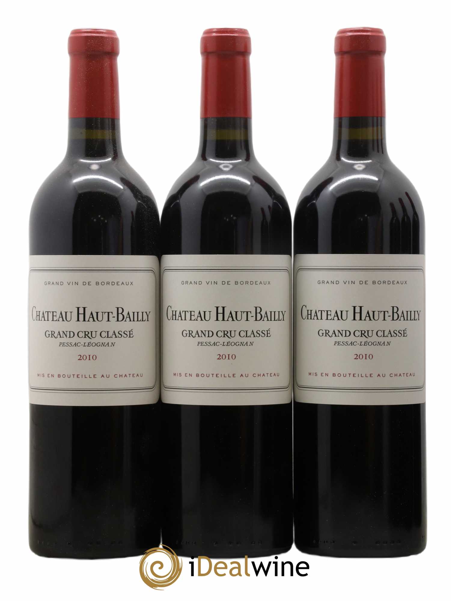 Château Haut-Bailly Cru Classé de Graves  2010 - Lot de 6 Bouteilles