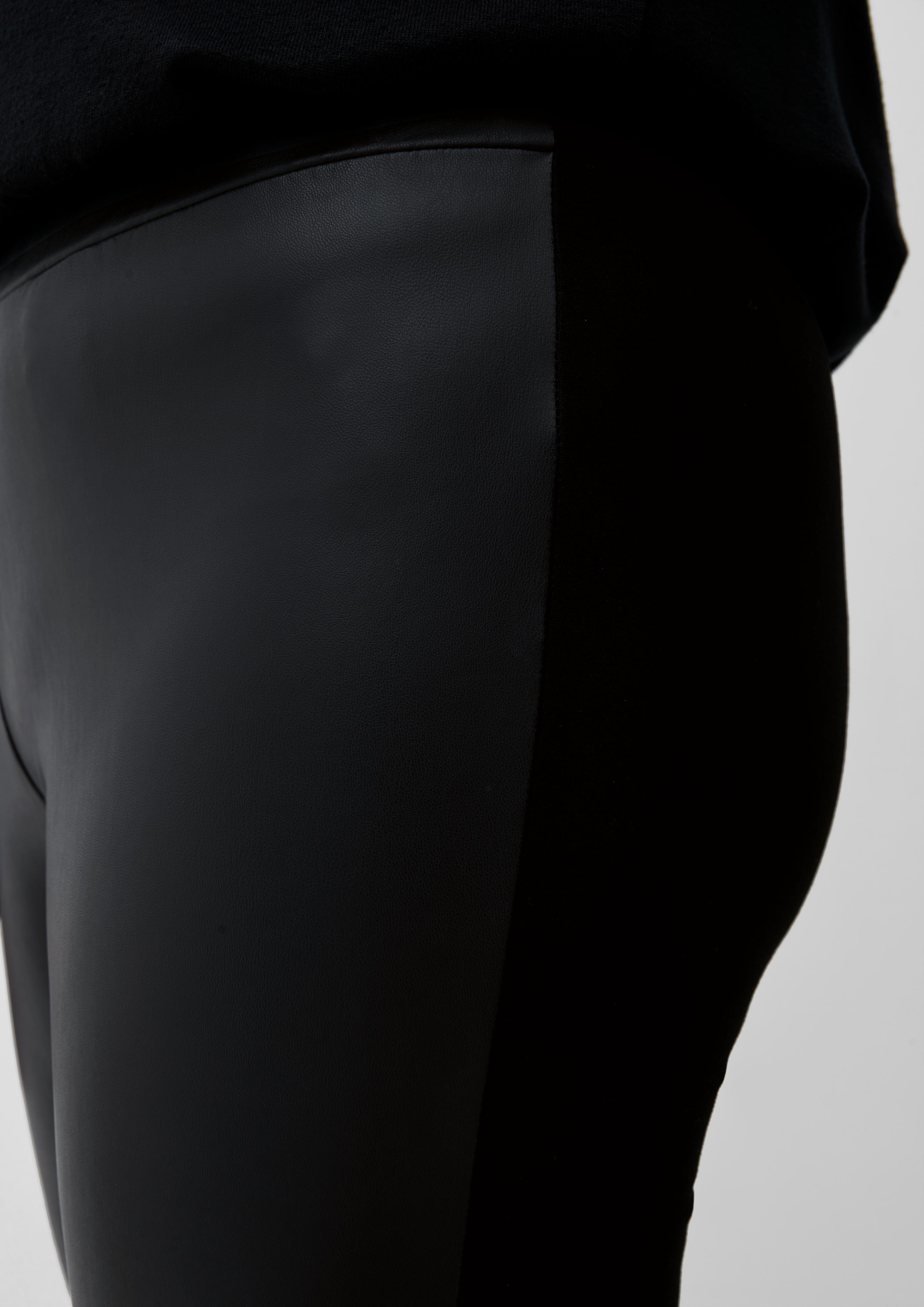 Leggings mit Front in Lederoptik  2125288-9999