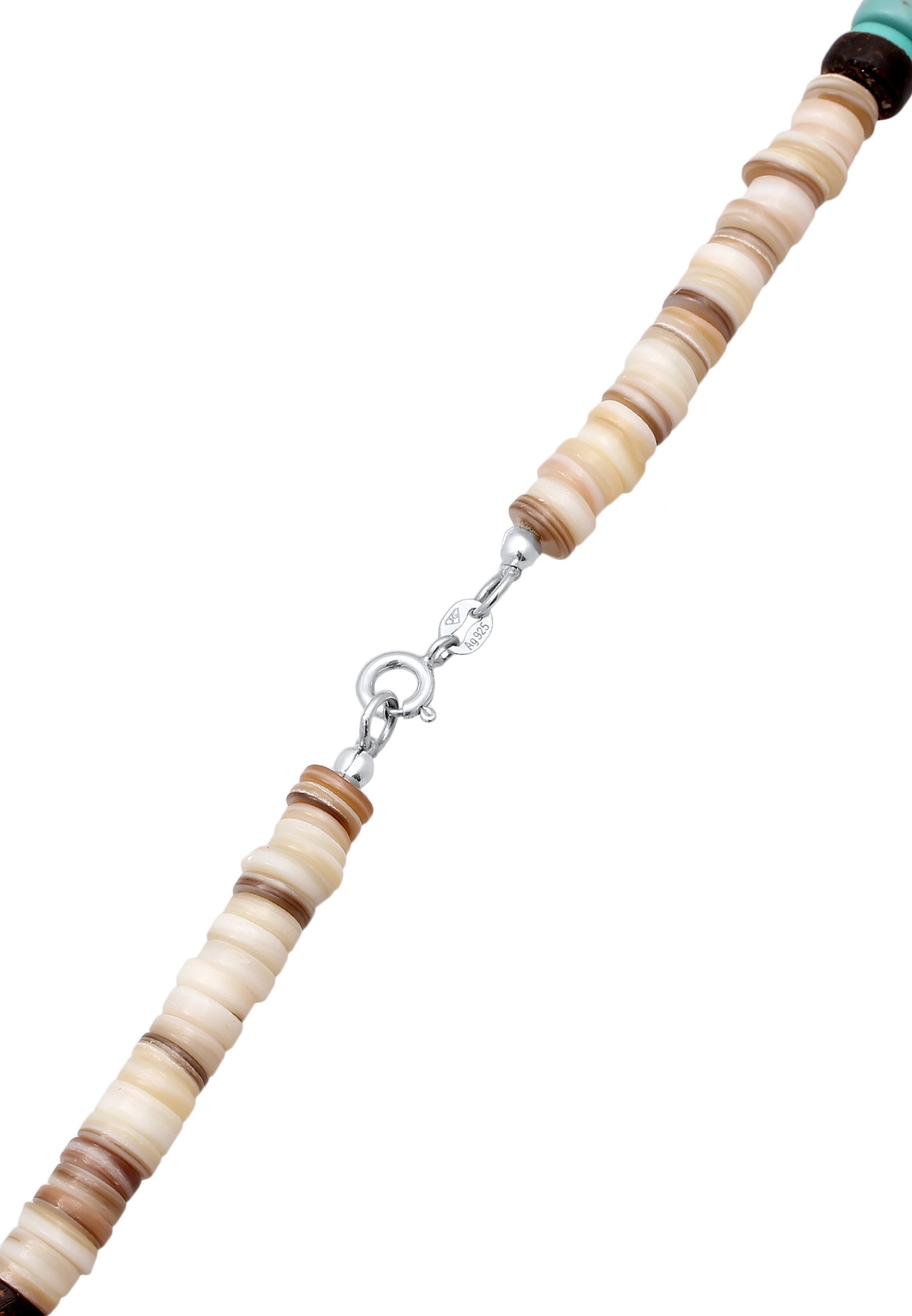 KUZZOI Kuzzoi muška ogrlica Howlith tirkizna pločica 925 sterling srebro Festival 55 cm