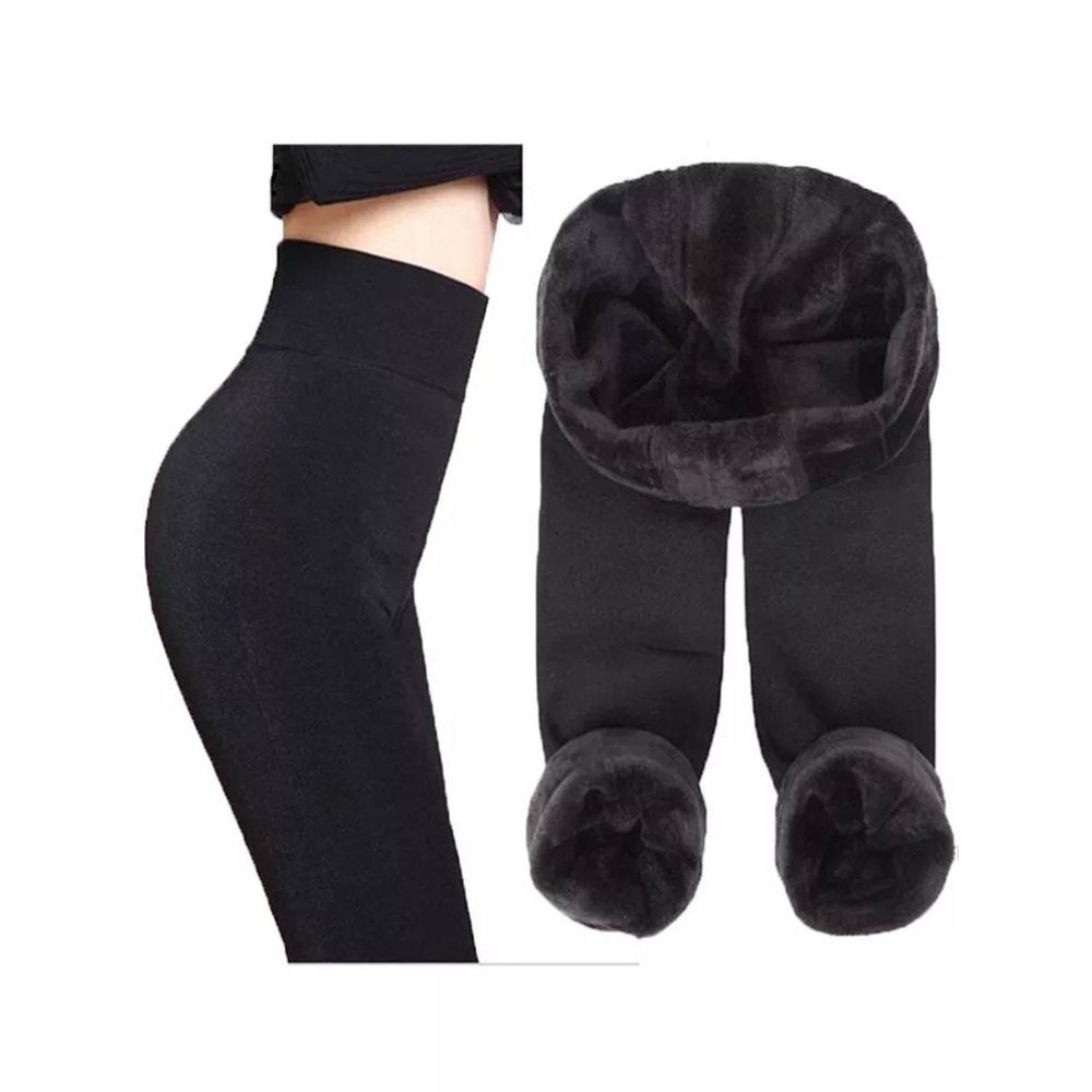 Blusmart Thermostrumpfhose Gepolsterte und verdickte Thermohose (Warme Leggings für Frauen mit hoher Dehnbarkeit und Verdickung) Winterhose aus Strickfleece