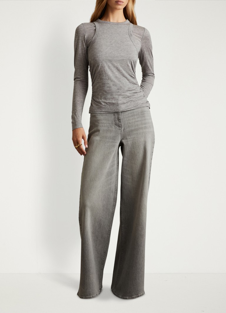 Top Charlie di Reiss in misto lana con diverse fantasie